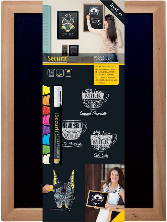 Chalkboard Teak Medium -40x30x1cm - Pack of 6 Custom Wood Designs __label: Multibuy default-title-chalkboard-teak-medium-40x30x1cm-pack-of-6-53612429967703