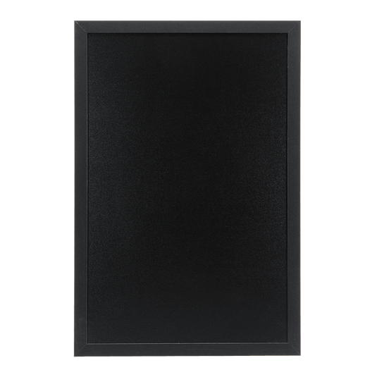 Chalkboard with mounting kit, black. 60x40x1cm Large. Pack of 6. Custom Wood Designs __label: Multibuy default-title-chalkboard-with-mounting-kit-black-60x40x1cm-large-pack-of-6-53612438126935