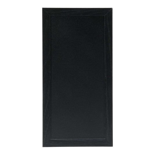 Chalkboard with mounting kit, black. Medium. 40x20x1cm Pack of 6. Custom Wood Designs __label: Multibuy default-title-chalkboard-with-mounting-kit-black-medium-40x20x1cm-pack-of-6-53612435308887