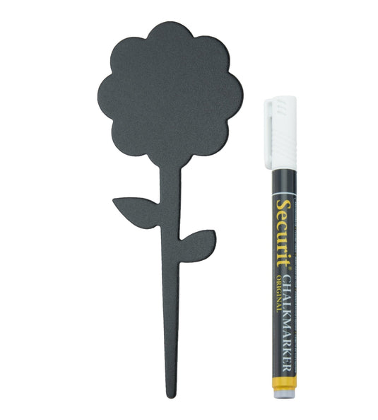 Flower Chalkboard Tag - Pack of 30 Custom Wood Designs __label: Multibuy default-title-flower-chalkboard-tag-pack-of-30-53612394447191