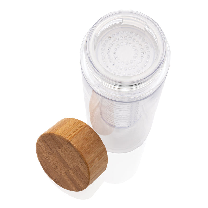 Load image into Gallery viewer, Infuser bottle with bamboo lid 640ml pack of 25 Custom Wood Designs __label: Multibuy default-title-infuser-bottle-with-bamboo-lid-640ml-pack-of-25-53613712769367
