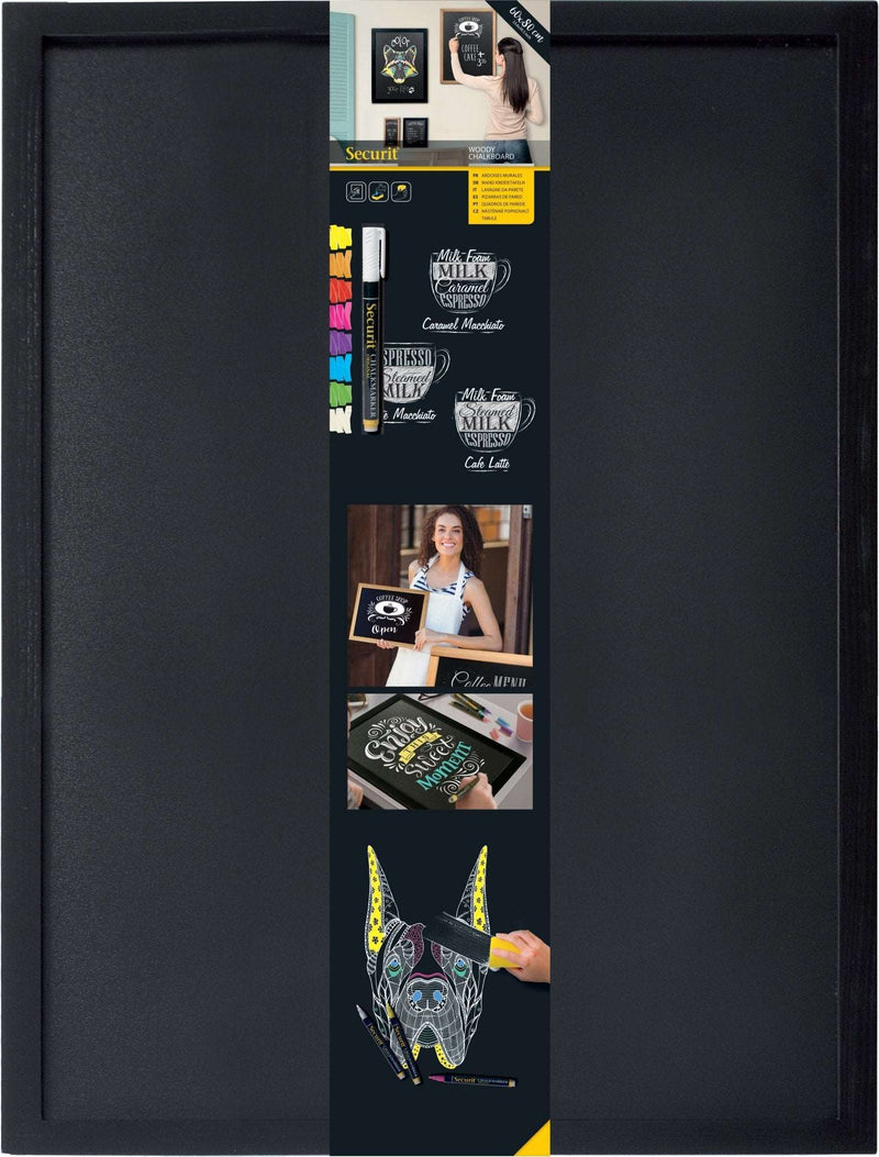 Load image into Gallery viewer, Large Chalkboard - 80x60x1cm - Black - Pack of 6 Custom Wood Designs default-title-large-chalkboard-80x60x1cm-black-pack-of-6-53612426101079
