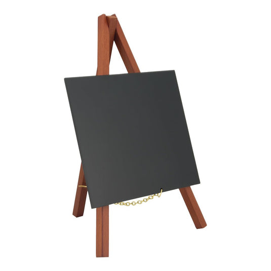 Mini Easel Chalkboard - Mahogany Finish - Pack of 6 Custom Wood Designs __label: Multibuy default-title-mini-easel-chalkboard-mahogany-finish-pack-of-6-53612404769111