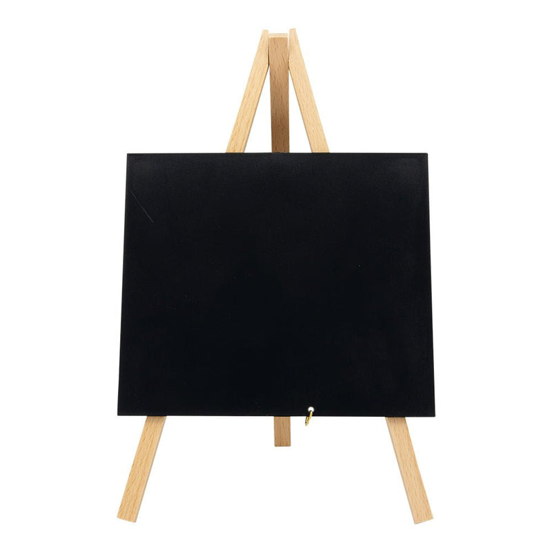 Load image into Gallery viewer, Mini Easel Table Chalkboard - Beech Finish - Pack of 6 Custom Wood Designs __label: Multibuy default-title-mini-easel-table-chalkboard-beech-finish-pack-of-6-53612401656151
