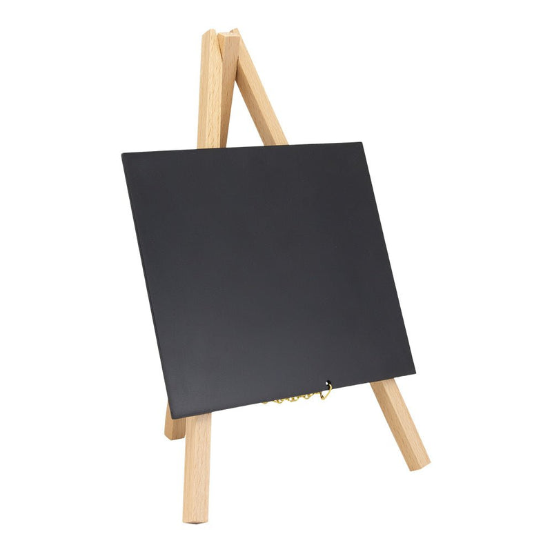 Load image into Gallery viewer, Mini Easel Table Chalkboard - Beech Finish - Pack of 6 Custom Wood Designs __label: Multibuy default-title-mini-easel-table-chalkboard-beech-finish-pack-of-6-53612402901335
