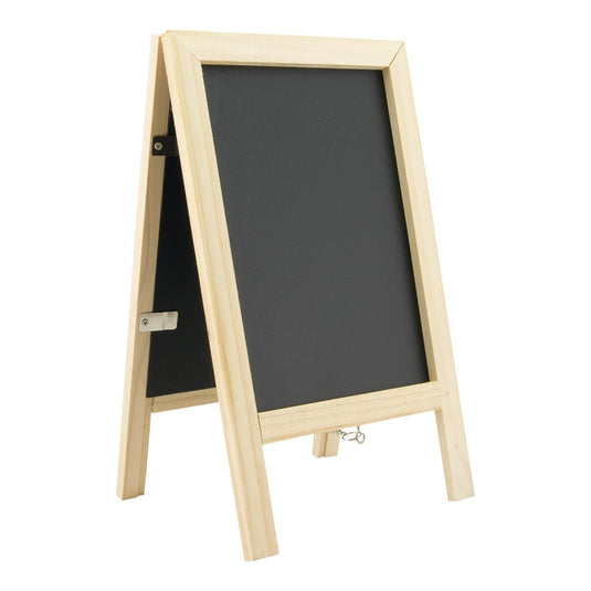 Mini Table Chalkboard - Plain Wood - Pack of 6 Custom Wood Designs __label: Multibuy default-title-mini-table-chalkboard-plain-wood-pack-of-6-53612407521623