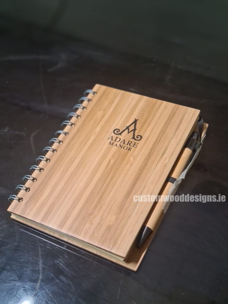 Load image into Gallery viewer, Notebook with pen pack of 25 Custom Wood Designs __label: Multibuy __label: Upload Logo default-title-notebook-with-pen-pack-of-25-53612827017559
