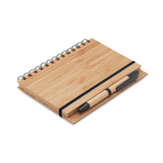 Notebook with pen pack of 25 Custom Wood Designs __label: Multibuy __label: Upload Logo default-title-notebook-with-pen-pack-of-25-53612827836759