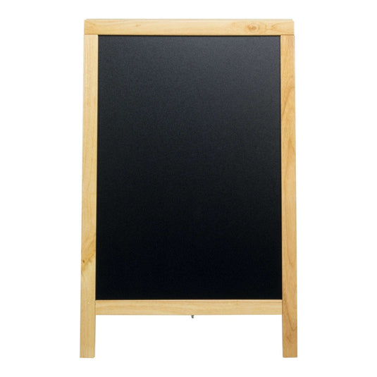 Sandwich Board Beech 85x55.5x48cm Custom Wood Designs chalkboard write on default-title-sandwich-board-beech-85x55-5x48cm-53612334842199