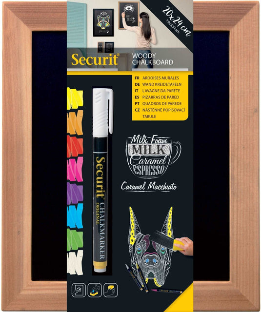 Small Teak Chalkboard 24x20x1cm- Pack of 6 Custom Wood Designs default-title-small-teak-chalkboard-24x20x1cm-pack-of-6-53612427608407