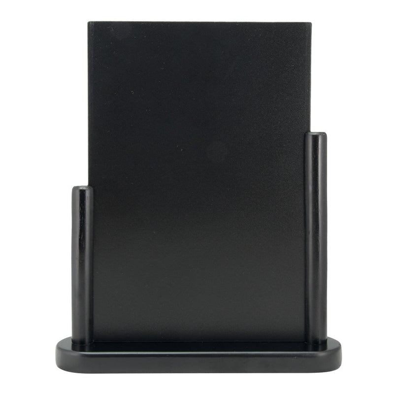 Load image into Gallery viewer, Securit Table Chalkboard Set - Elegant A4 Black (Pack of 6) - Boards + 3 Extra Inserts + White Markers
