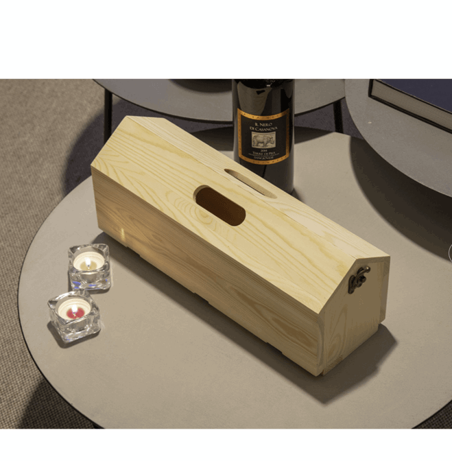 Load image into Gallery viewer, Wine Box Service Tray Custom Wood Designs default-title-wine-box-service-tray-53612274057559

