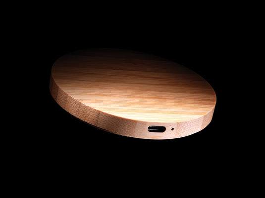 Wooden bamboo wireless charger pack of 25 Custom Wood Designs __label: Multibuy default-title-wooden-bamboo-wireless-charger-pack-of-25-53613202374999
