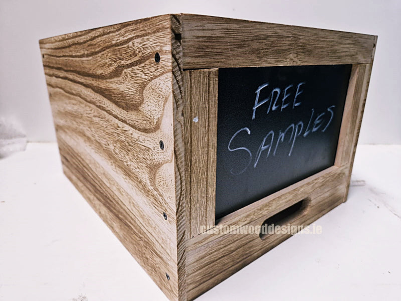 Load image into Gallery viewer, Wooden crate with chalkboard pack of 10 Securit __label: Multibuy default-title-wooden-crate-with-chalkboard-pack-of-10-53613141393751
