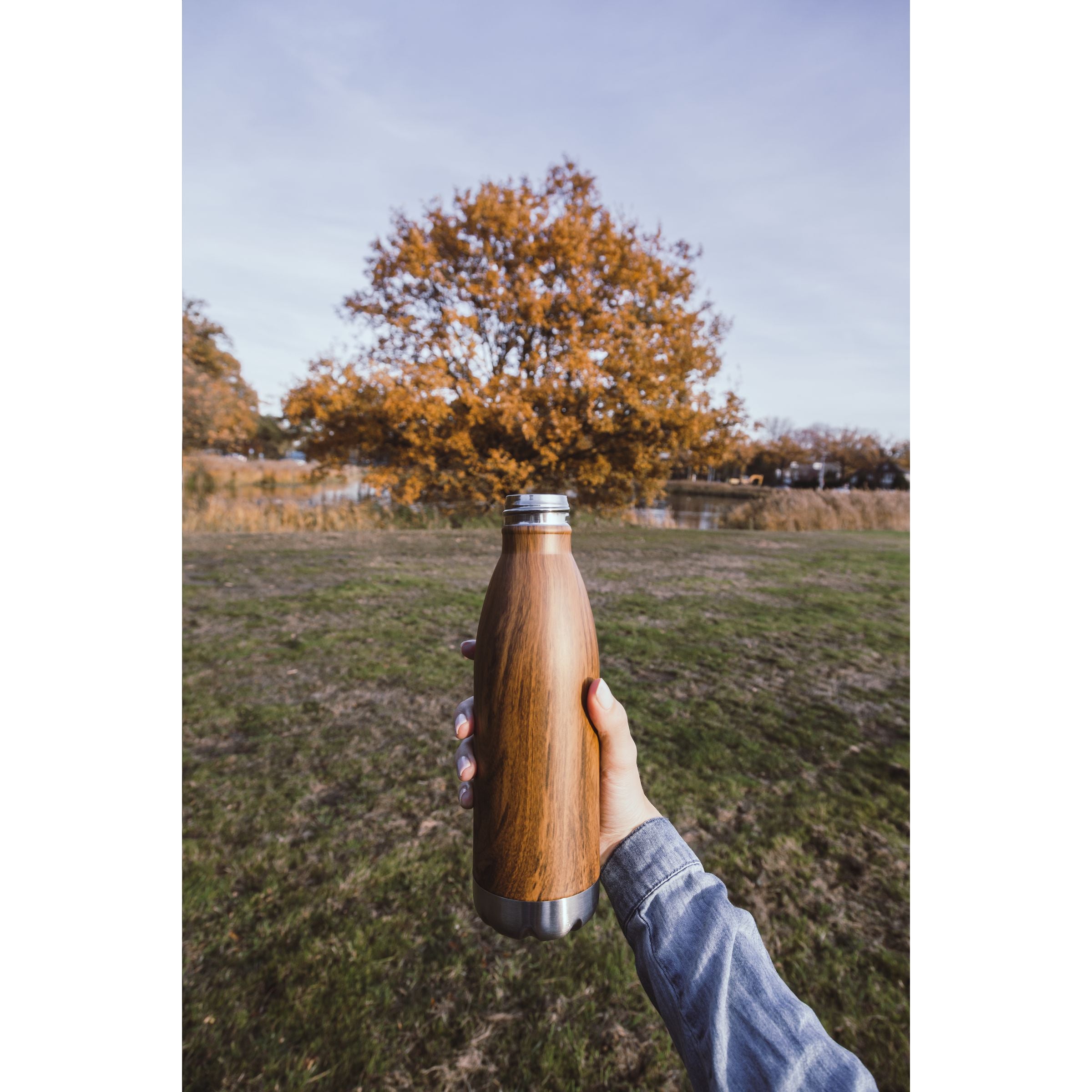 Wooden drinking bottle 500ml pack of 25 | Custom Wood Designs