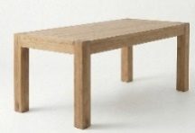 Mono solid oak all-oak dining table Ireland – custom made by Custom Wood Designs
