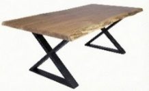 Nature X solid oak live edge dining table Ireland – custom made by Custom Wood Designs