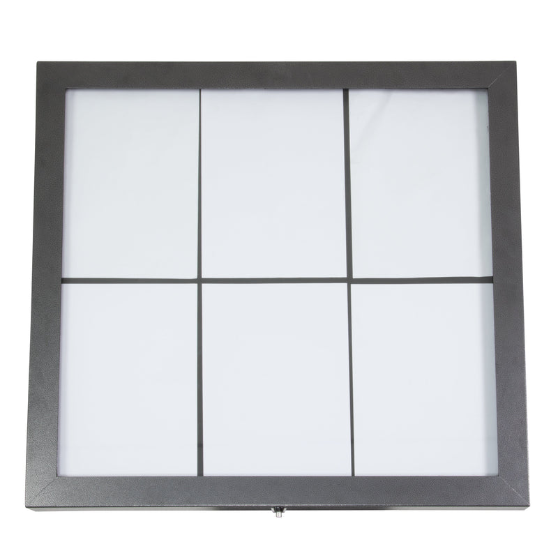 Load image into Gallery viewer, Securit Information Display Set - Coated Steel Gun Grey 6A4 LED - Display + Pole &amp; Base + Battery - in use
