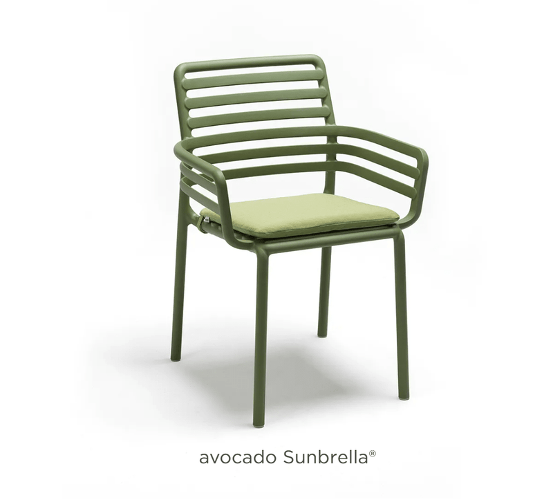 Load image into Gallery viewer, Doga Armchair Cushion by Nardi - Custom Wood DesignsSunbrella Doga armchair cushion by Nardi featuring plush green fabric and comfortable padding for outdoor seating.Nardi Cushion Doga24575202166711Avocado Sunbrella
