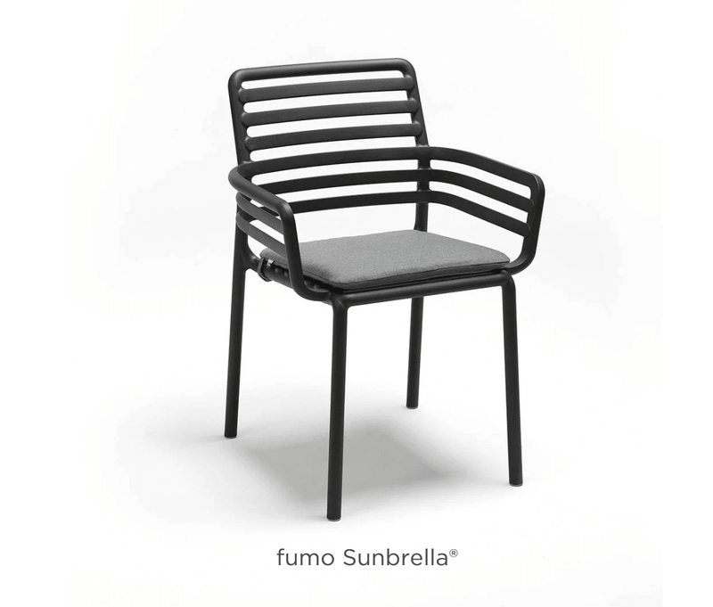Load image into Gallery viewer, Doga Armchair Cushion by Nardi - Custom Wood DesignsFumo Sunbrella Nardi Doga armchair cushion with plush fabric and neutral tone, designed for outdoor Nardi furniture.Nardi Cushion Doga24575202033943Fumo
