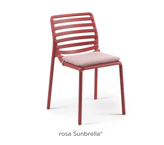 Doga Bistrot Cushion by Nardi - Custom Wood DesignsPink Sunbrella cushion for Nardi Doga Bistrot outdoor dining chair, featuring comfortable fabric and stylish design.Nardi Cushion Doga24575201243735Rosa Sunbrella