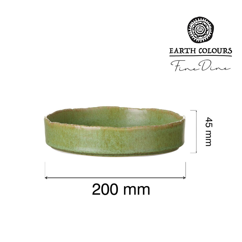 Load image into Gallery viewer, Edenic high edge plate 200 mm - Custom Wood DesignsFine Dine Edenic high edge deep plate, 200mm, with a smooth ceramic surface and elegant high rim design.Deep plate767887
