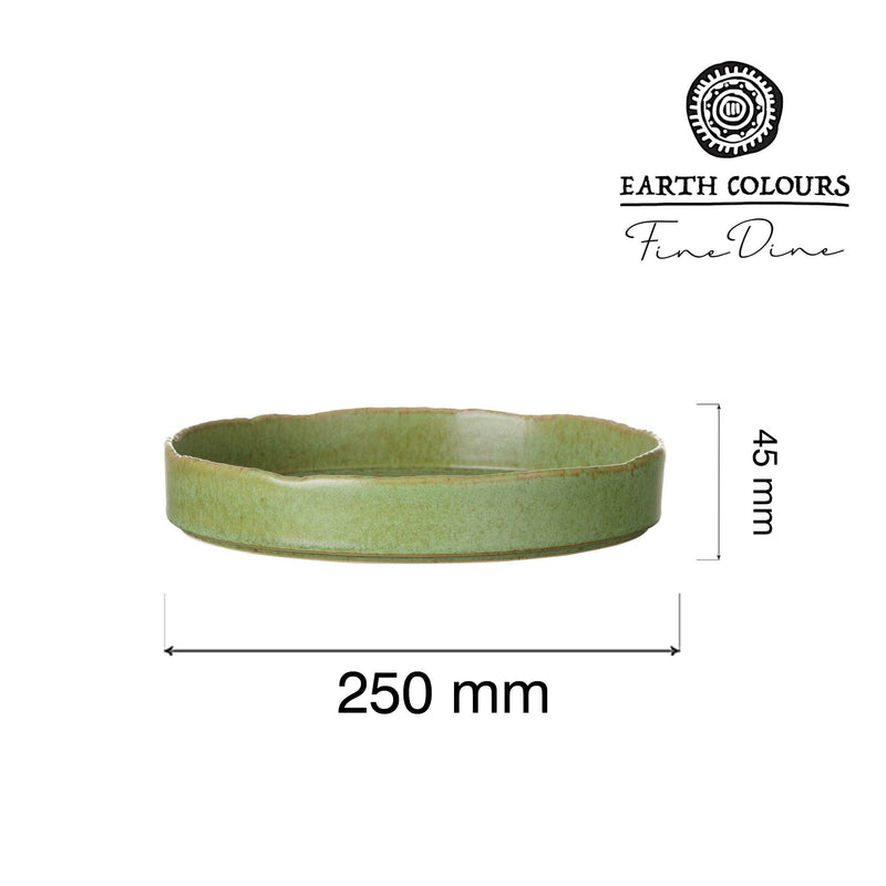 Load image into Gallery viewer, Edenic high edge plate 250 mm - Custom Wood DesignsFine Dine Edenic high edge deep plate, 250 mm, showcasing its elegant design and deep rim for serving dishes.Deep plate767894

