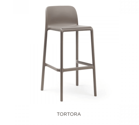 Faro Bar Stool by Nardi - Custom Wood DesignsNardi Faro high stackable bar stool in tortora color, outdoor patio furniture with sleek, modern design and sturdy construction.Nardi High Stool Stackable24575204279031Tortora