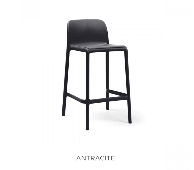 Load image into Gallery viewer, Faro Mini Counter Stool by Nardi - Custom Wood DesignsAntracite Faro Mini Nardi high counter stool with sleek design, showcasing its modern style and sturdy structure on a plain background.Nardi Bar Stool High24575204029623Antracite
