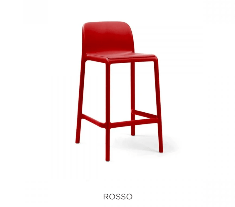 Load image into Gallery viewer, Faro Mini Counter Stool by Nardi - Custom Wood DesignsNardi Faro Mini Counter Stool in vibrant red color, featuring a sleek high bar stool design for modern kitchen or bar settings.Nardi Bar Stool High24575203731319Rosso
