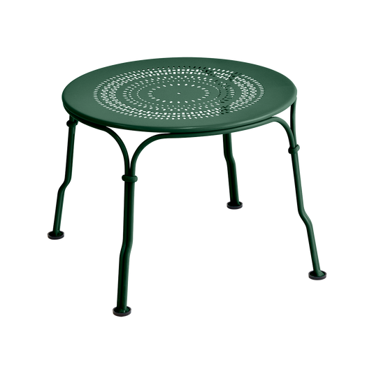 Fermob 1900 Low Table  Ø  45 cm in Cedar Green