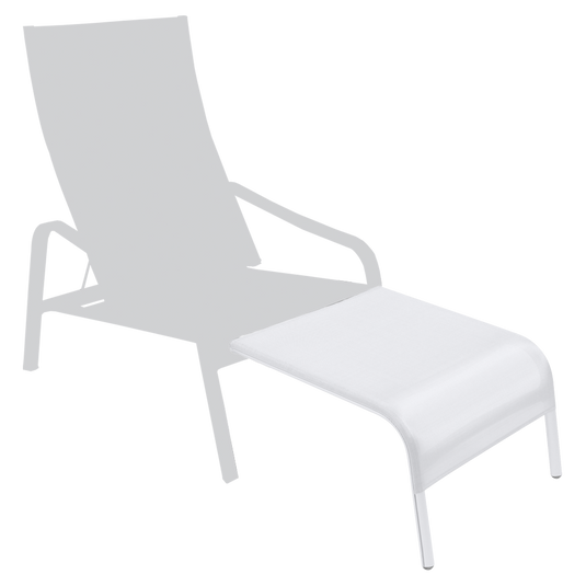 Fermob Alizé Footrest in Cotton White – outdoor footrest in aluminium