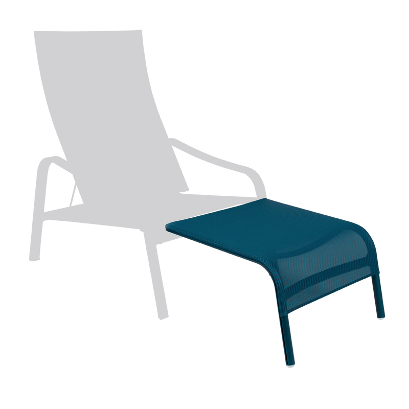 Load image into Gallery viewer, Fermob Alizé Footrest in Stereo Acapulco Blue – outdoor footrest in aluminium
