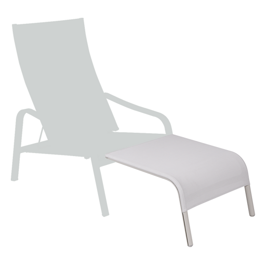 Fermob Alizé Footrest in Stereo Clay Grey – outdoor footrest in aluminium