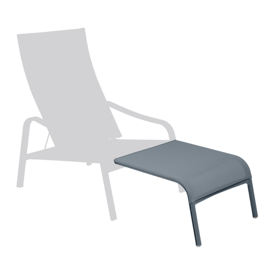 Fermob Alizé Footrest in Stereo Storm Grey – outdoor footrest in aluminium