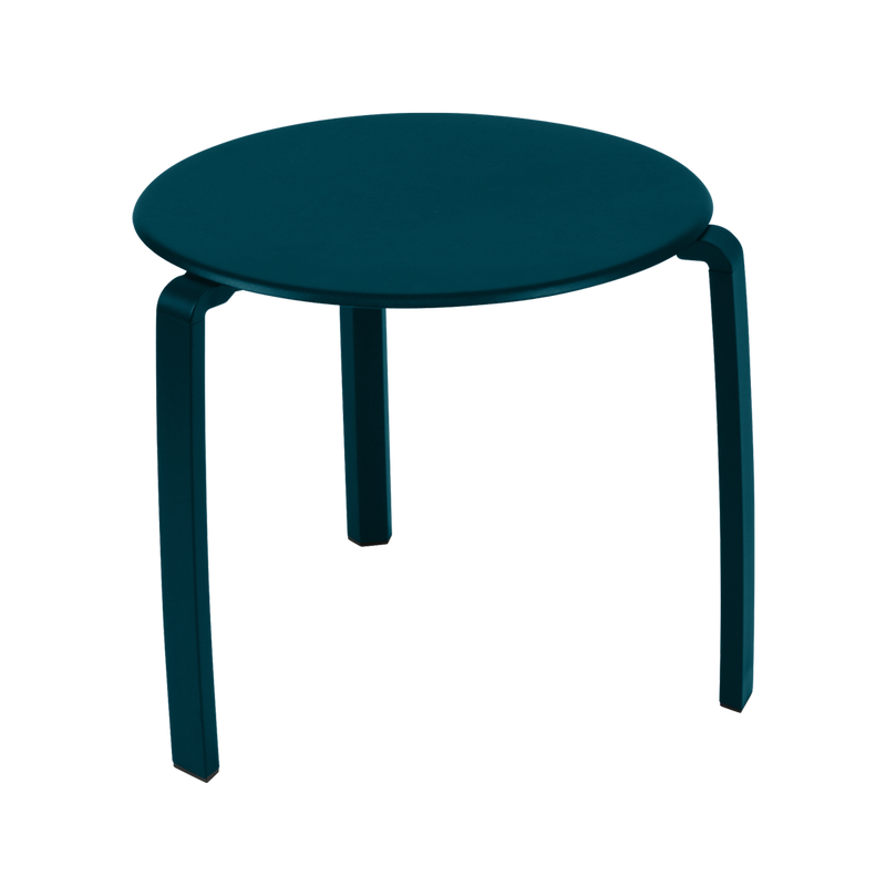 Load image into Gallery viewer, Fermob Alizé Low Table Ø48 cm in Acapulco Blue – round outdoor side table in aluminium
