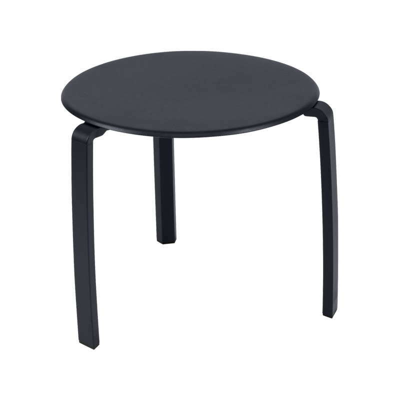 Load image into Gallery viewer, Fermob Alizé Low Table Ø48 cm in Anthracite – round outdoor side table in aluminium
