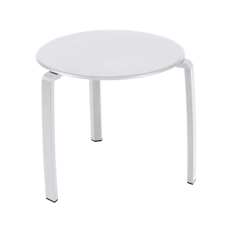 Load image into Gallery viewer, Fermob Alizé Low Table Ø48 cm in Cotton White – round outdoor side table in aluminium

