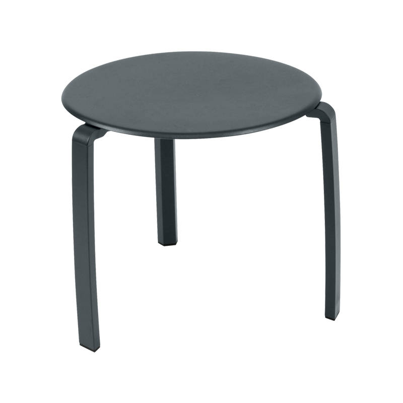 Load image into Gallery viewer, Fermob Alizé Low Table Ø48 cm in Storm Grey – round outdoor side table in aluminium
