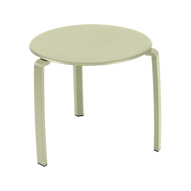 Load image into Gallery viewer, Fermob Alizé Low Table Ø48 cm in Willow Green – round outdoor side table in aluminium
