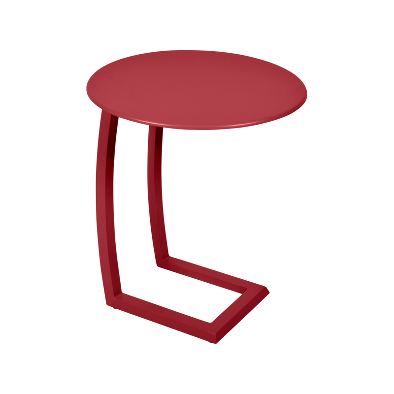 Load image into Gallery viewer, Fermob Alizé Offset Low Table Ø48 cm in Chilli – offset side table in aluminium
