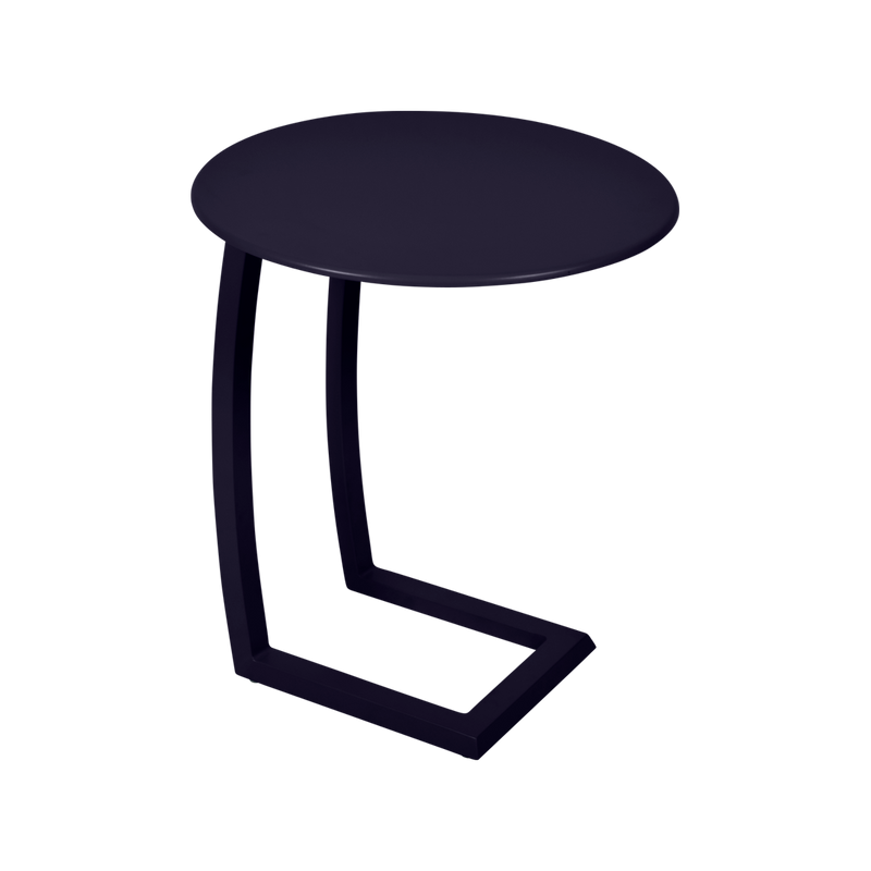 Load image into Gallery viewer, Fermob Alizé Offset Low Table Ø48 cm in Deep Blue – offset side table in aluminium
