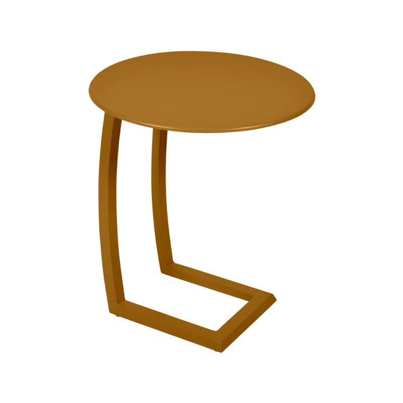 Load image into Gallery viewer, Fermob Alizé Offset Low Table Ø48 cm in Gingerbread – offset side table in aluminium
