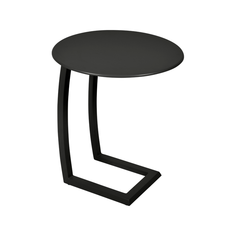 Load image into Gallery viewer, Fermob Alizé Offset Low Table Ø48 cm in Liquorice – offset side table in aluminium
