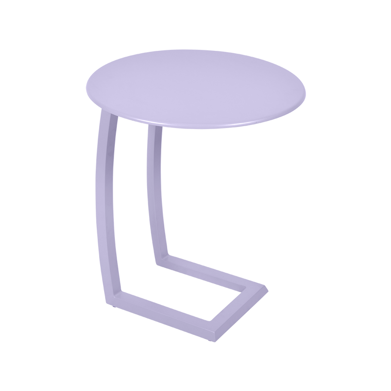 Load image into Gallery viewer, Fermob Alizé Offset Low Table Ø48 cm in Marshmallow – offset side table in aluminium
