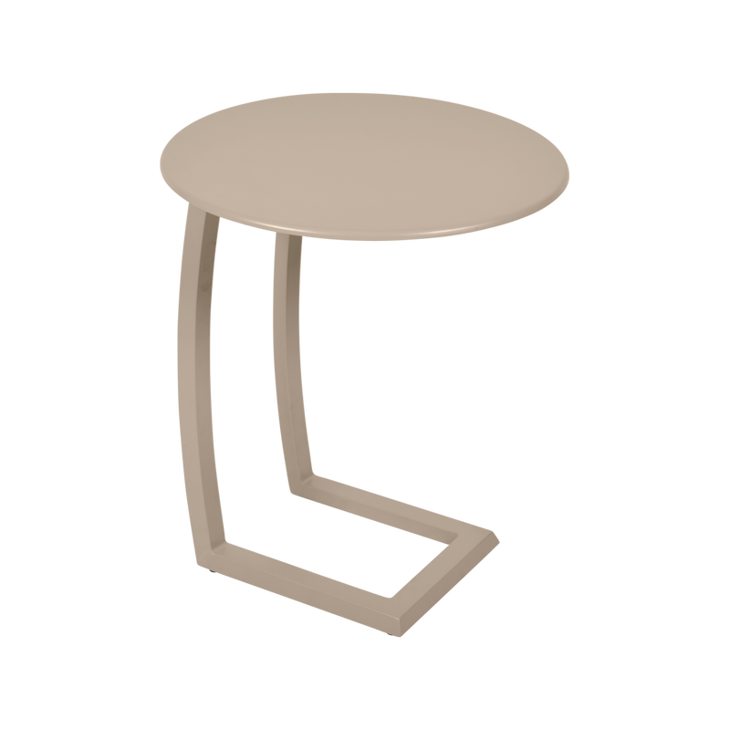 Load image into Gallery viewer, Fermob Alizé Offset Low Table Ø48 cm in Nutmeg – offset side table in aluminium
