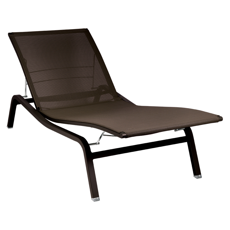 Load image into Gallery viewer, Fermob Alizé Sun Lounger in Stereo Tonka – aluminium sun lounger with Batyline® fabric
