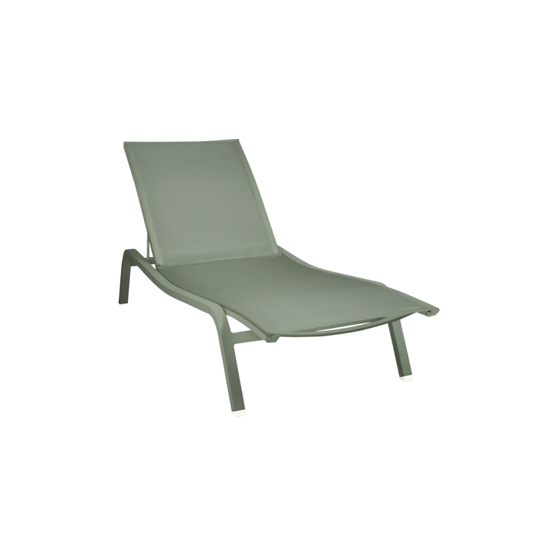 Load image into Gallery viewer, Fermob Alizé XS Sun Lounger in Cactus – compact sun lounger in aluminium
