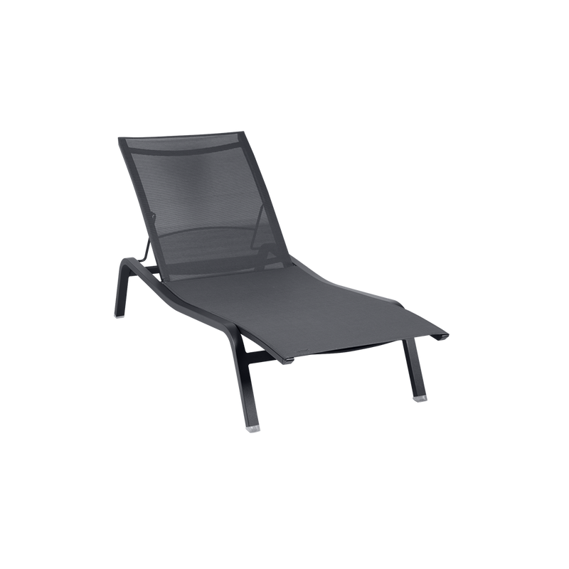 Load image into Gallery viewer, Fermob Alizé XS Sun Lounger in Stereo Anthracite – compact sun lounger in aluminium
