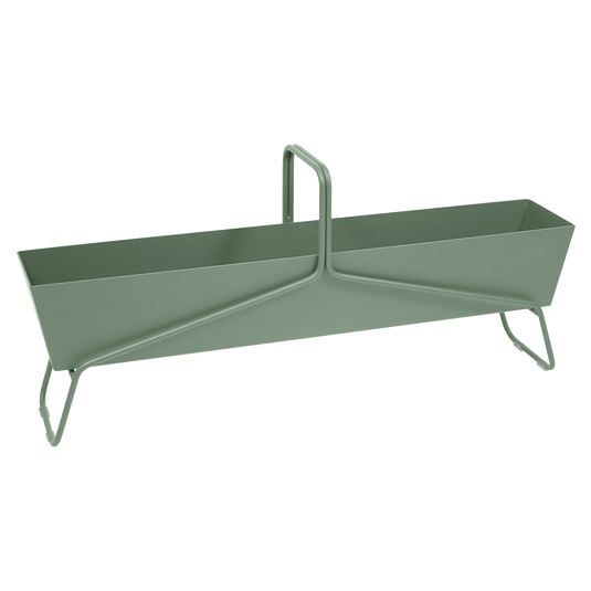 Fermob Basket Long Planter in Cactus – long garden planter in powder-coated steel